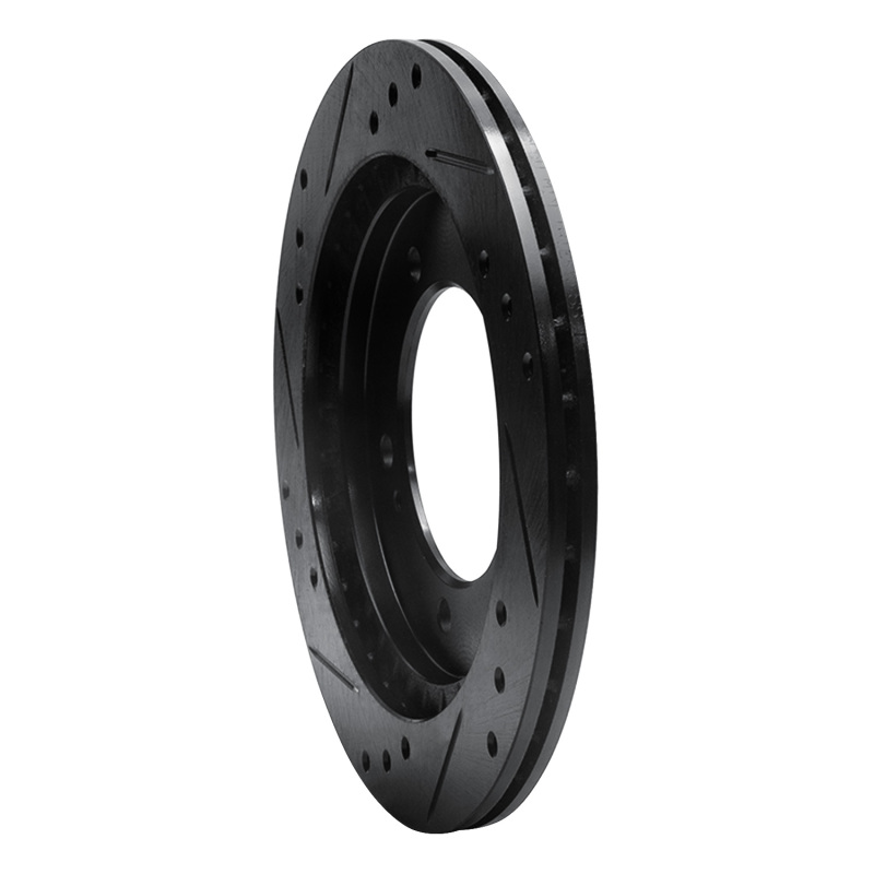 Chevrolet Tracker Brake Rotor (1) - Front Right - R1 Concepts - Drilled & Slotted - Black - `99-`04